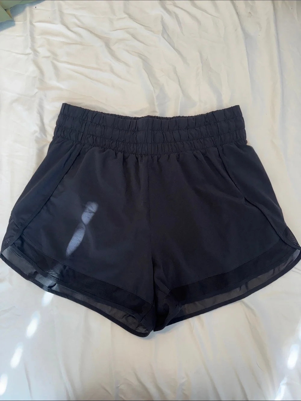 Athleta High Rise Mesh Racer Run 3” Short
